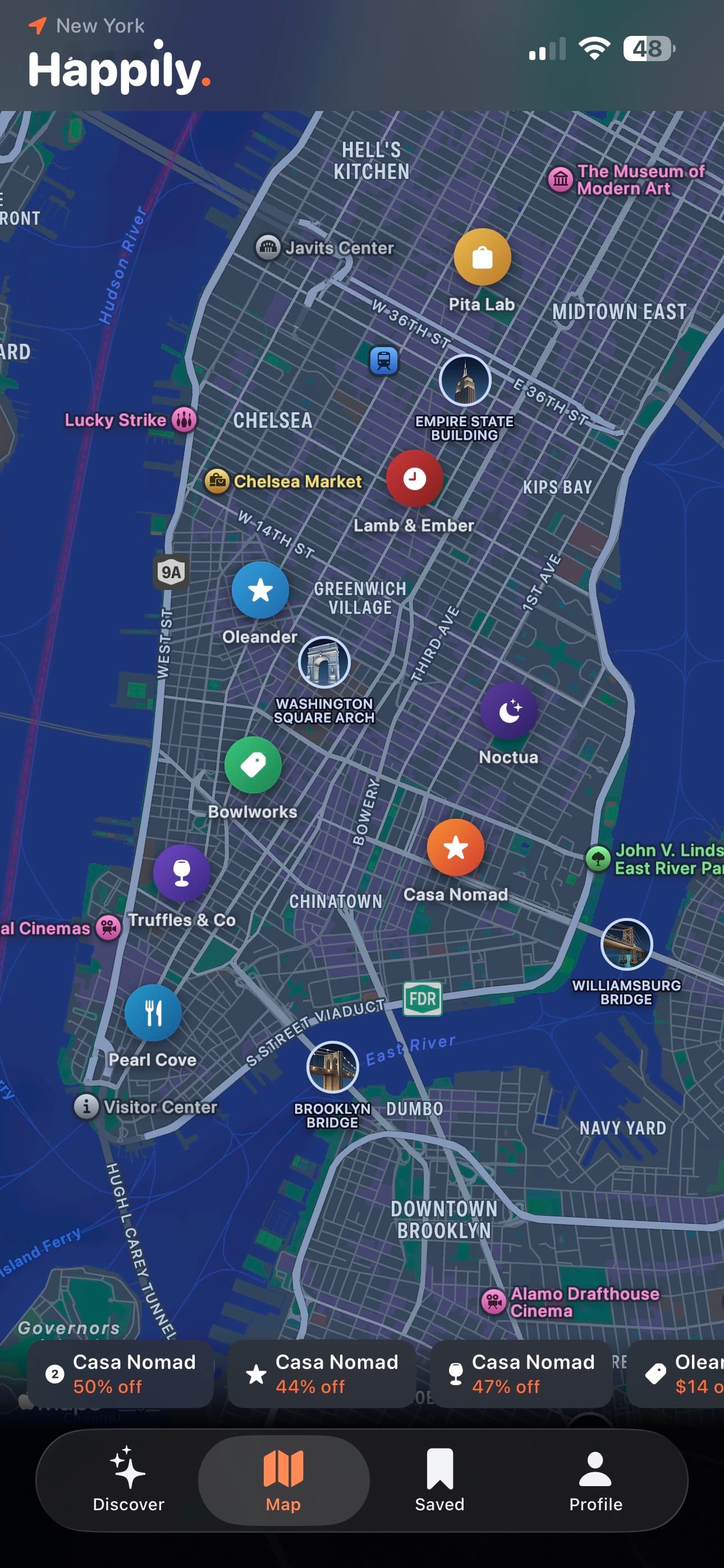 Happily map